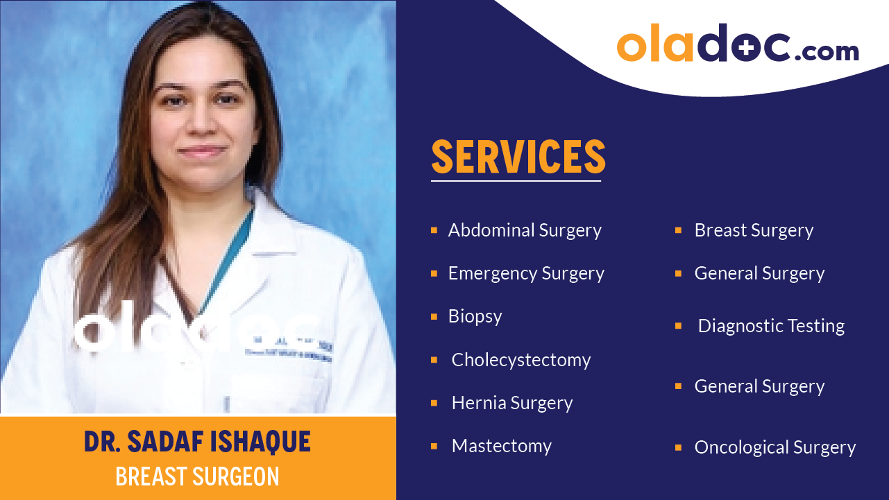 Services provided by Dr. Sadaf Ishaque
